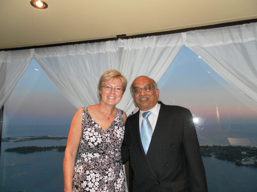 Erin Gibson & Dave Kumar at the 2010 OBA Awards Gala held at the CN Tower